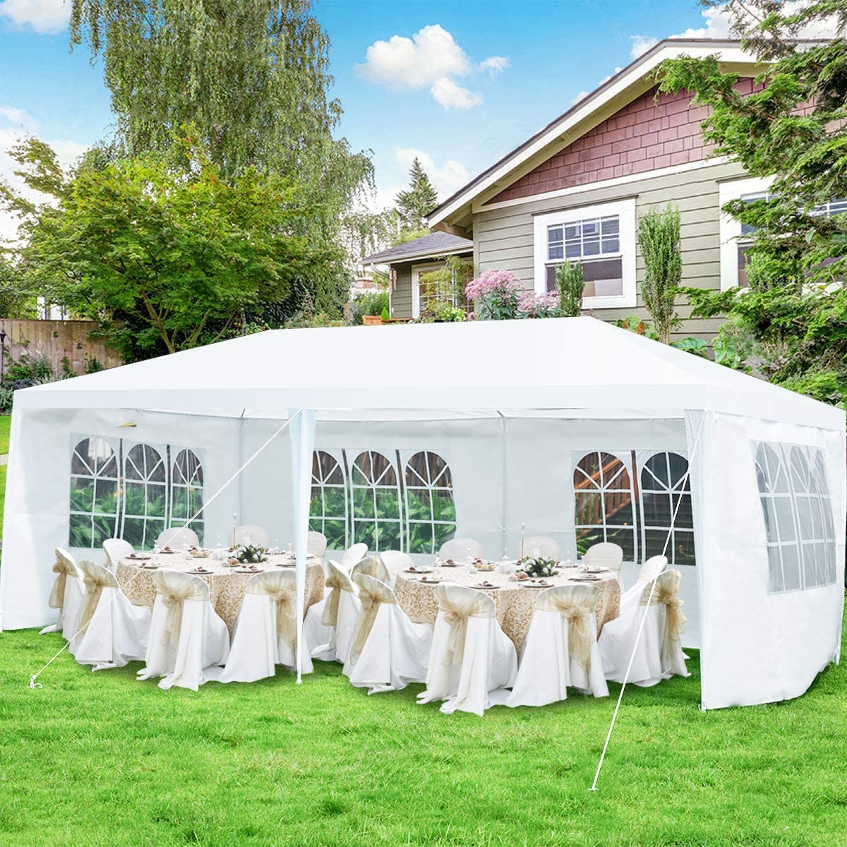 Garden clearance party tent